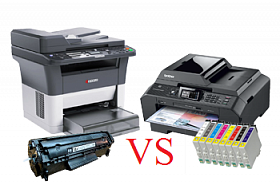 Выбираем принтер: лазерный или струйный